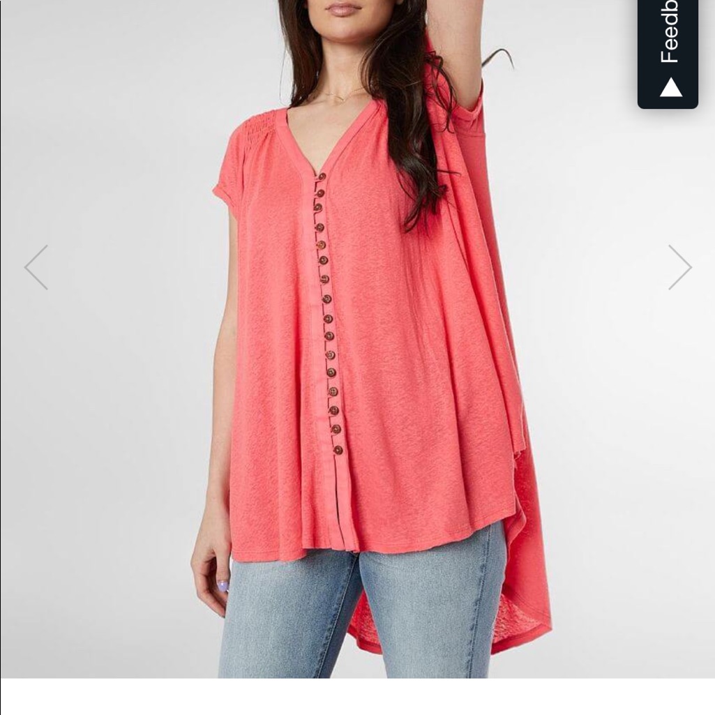 Nwt Free People Flowy Coral Top